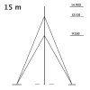 PM Ecology SM15 maszt pomiarowy gruntowy aluminiowy 15 m maszt anemometryczny, meteorologiczny, teleskopowy
